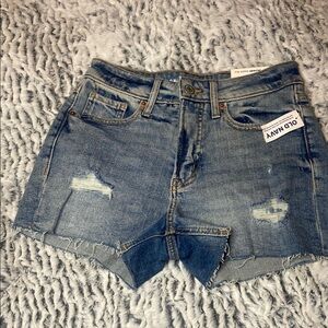Old Navy Blue Jean Shorts Distressed Cut-Off Style